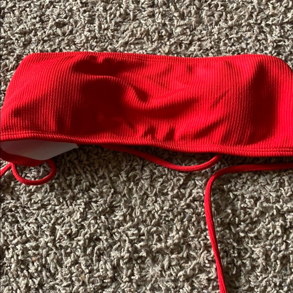 Red Zaful bikini top